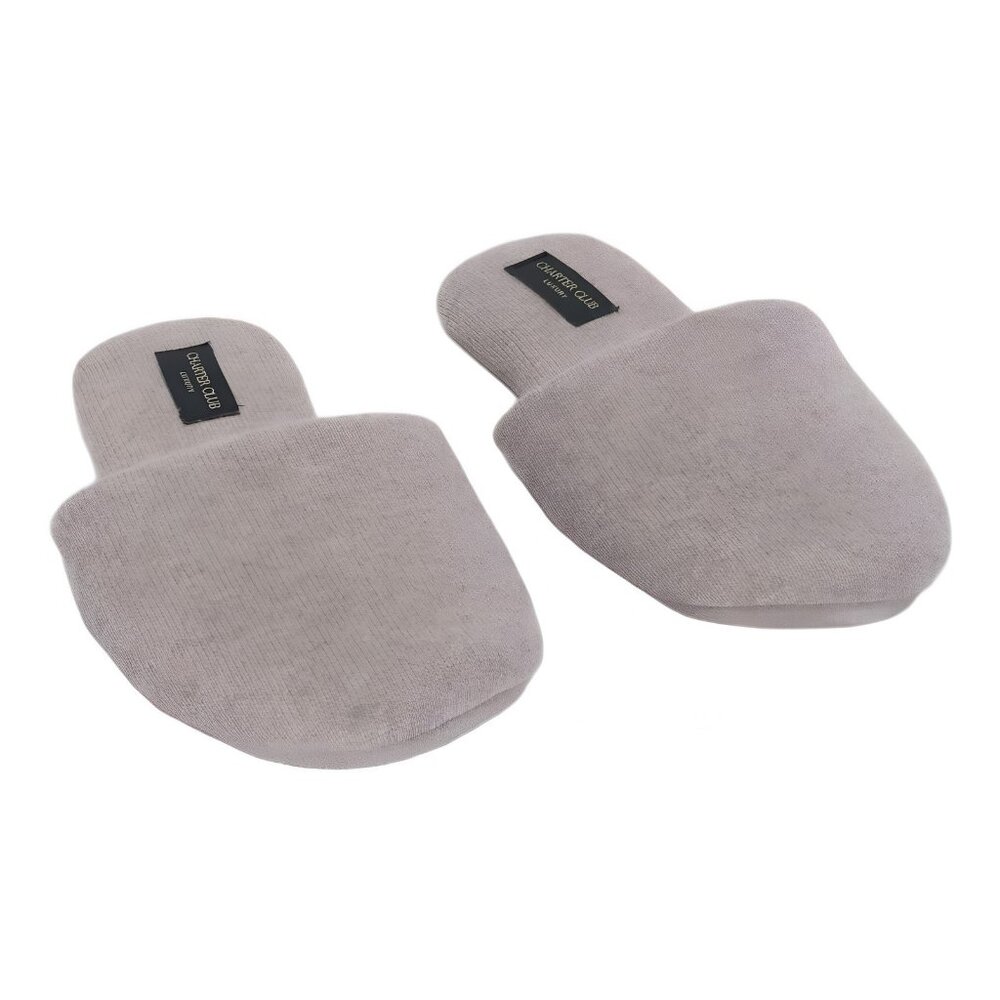 Charter Club Women's Slip-On Slippers Beige Medium